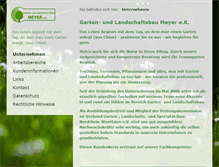 Tablet Screenshot of gala-bau-meyer.com